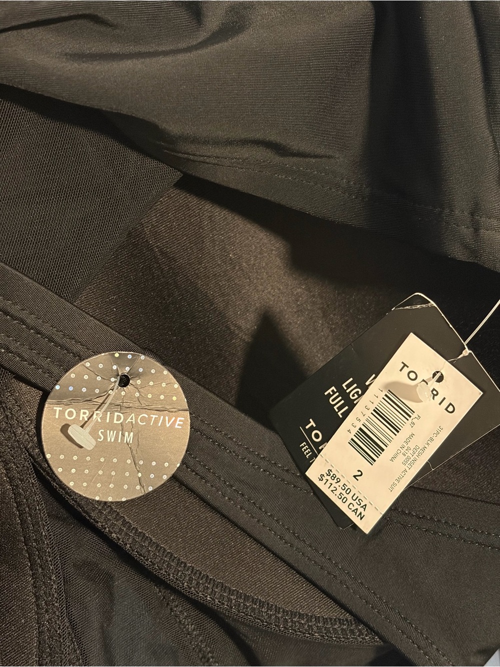 New Torrid Active Wireless Racerback One Piece Swimsuit - Picture 5 of 5